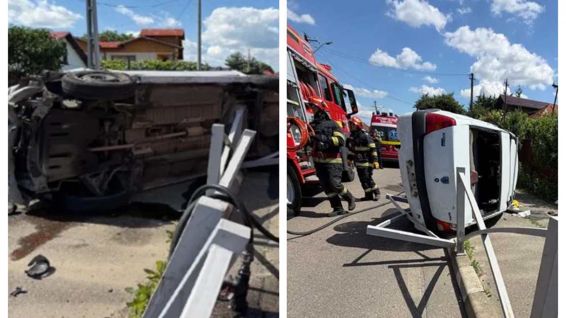 Accident cumplit în Prahova. Un tânăr de 25 de ani a murit după ce s-a răsturnat cu mașina