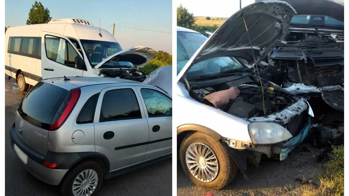 Accident grav pe A1, în județul Argeș. Un microbuz plin cu călători a fost implicat, mai multe persoane au fost rănite
