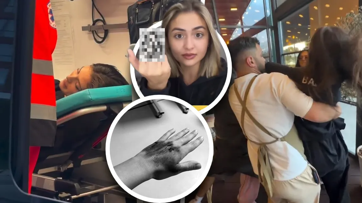 Andreea Bostănică, luată cu ambulanța după ce s-a întâlnit cu Iuliana Beregoi și sora acesteia. Artistele moldovence s-au luat la bătaie într-un restaurant: „Am primit pumni în cap, am fost trasă de păr”