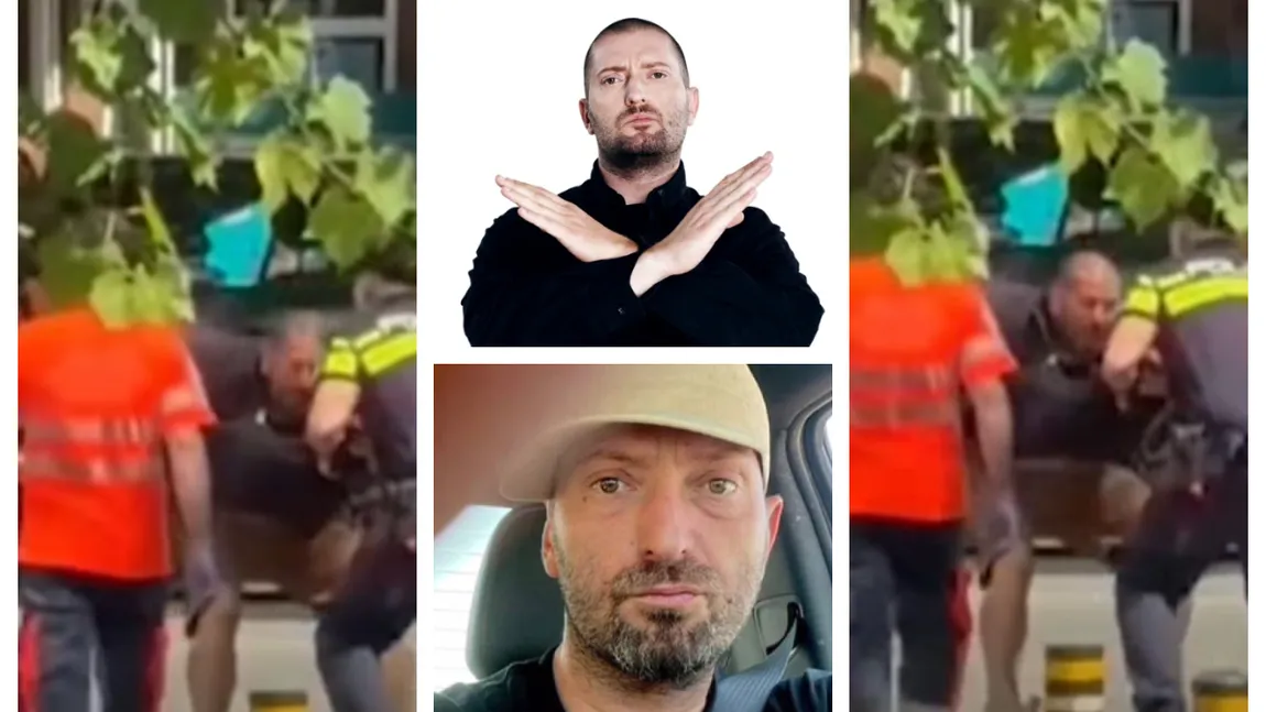 Noi imagini cu Cheloo imobilizat de poliţie. Ce spunea rapperul înainte de incident: 