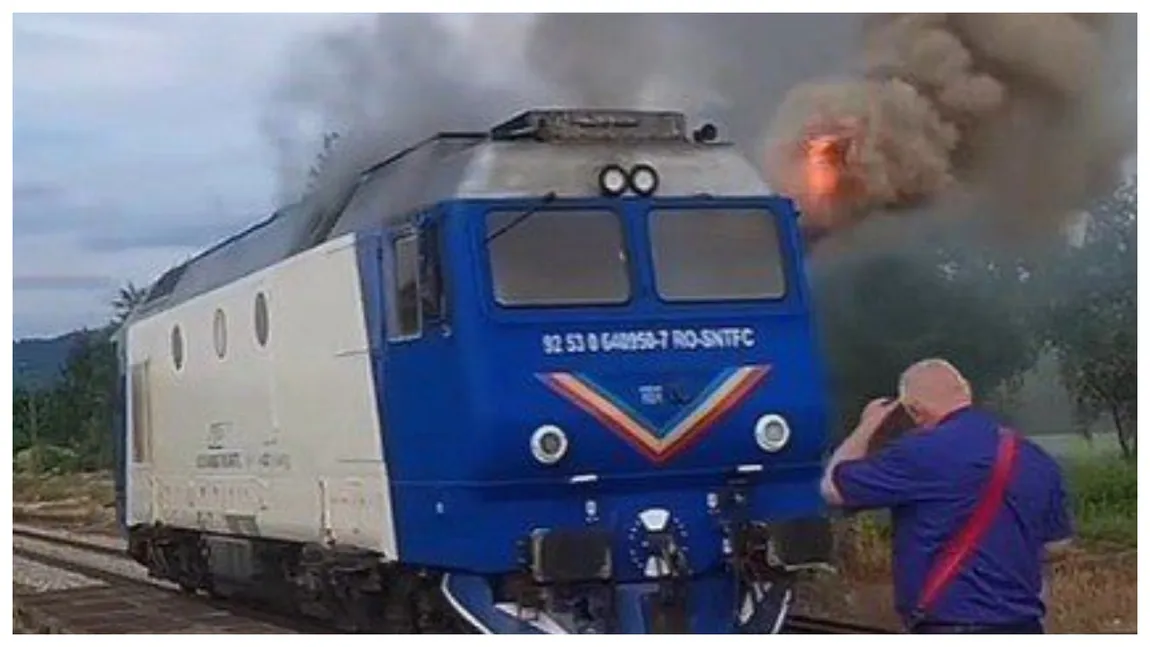 Un tren care a plecat din București spre Istanbul a luat foc