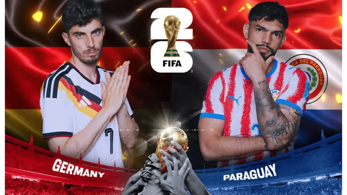 GERMANIA - PARAGUAY LIVE VIDEO ONLINE STREAMING ANTENA PLAY. Meci complicat la Cupa Mondială FIFA 2026