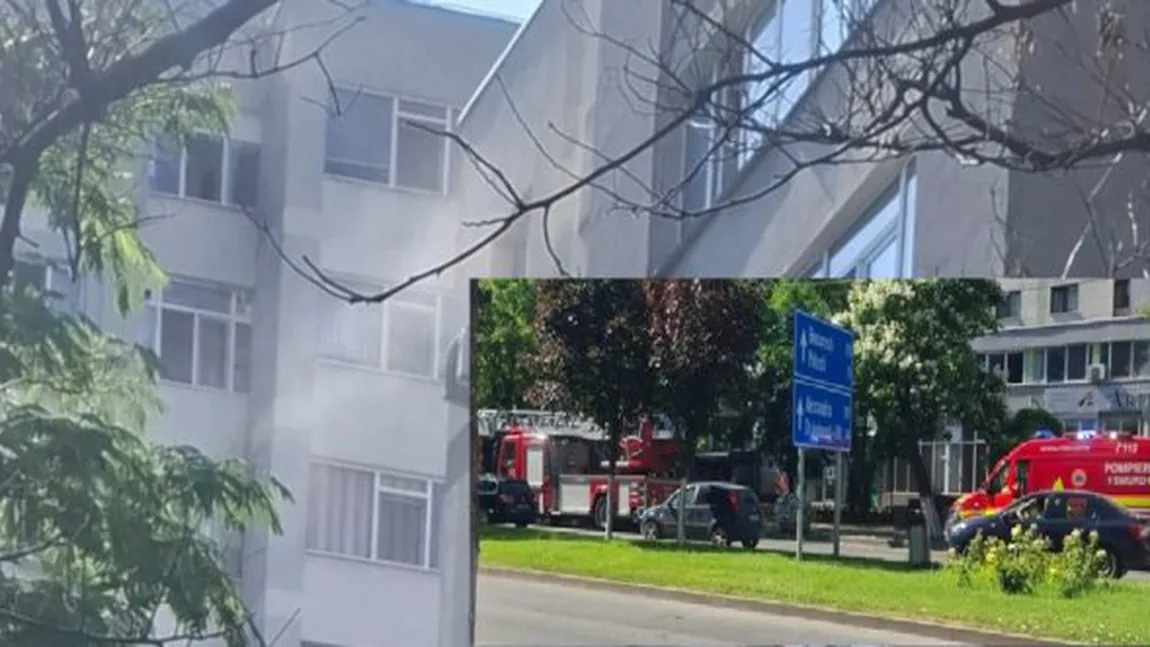 Incendiu la un bloc din Slatina, focul a pornit de la o hotă