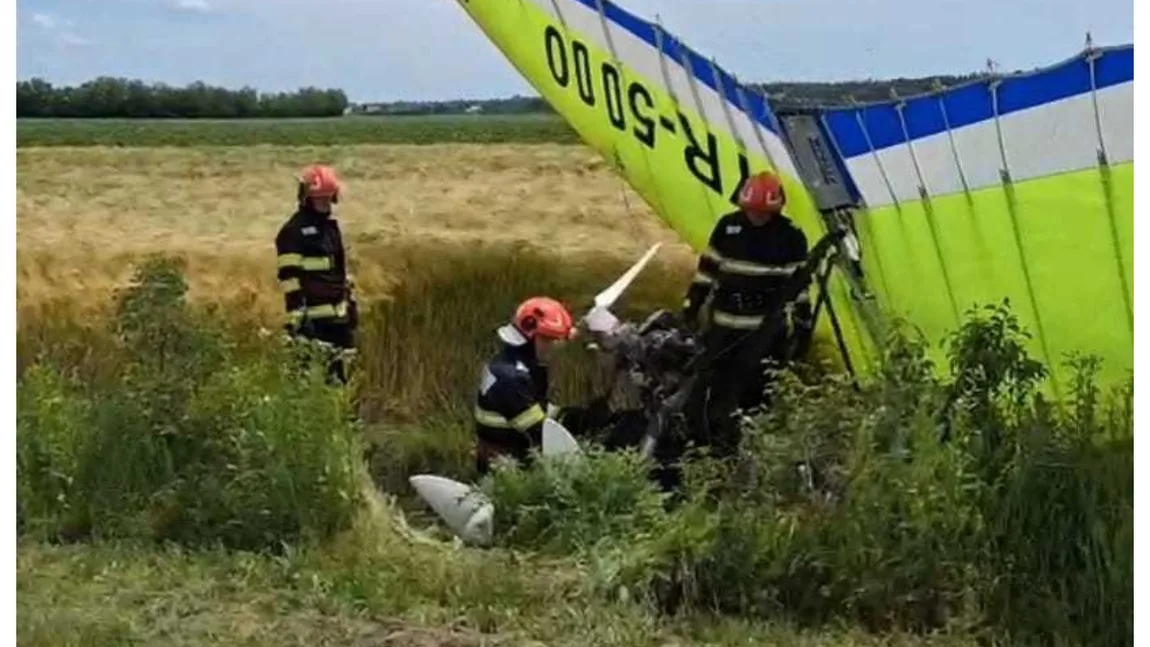 Incident grav în Argeș. Un planor a aterizat forțat, mai multe echipaje intervin la fața locului