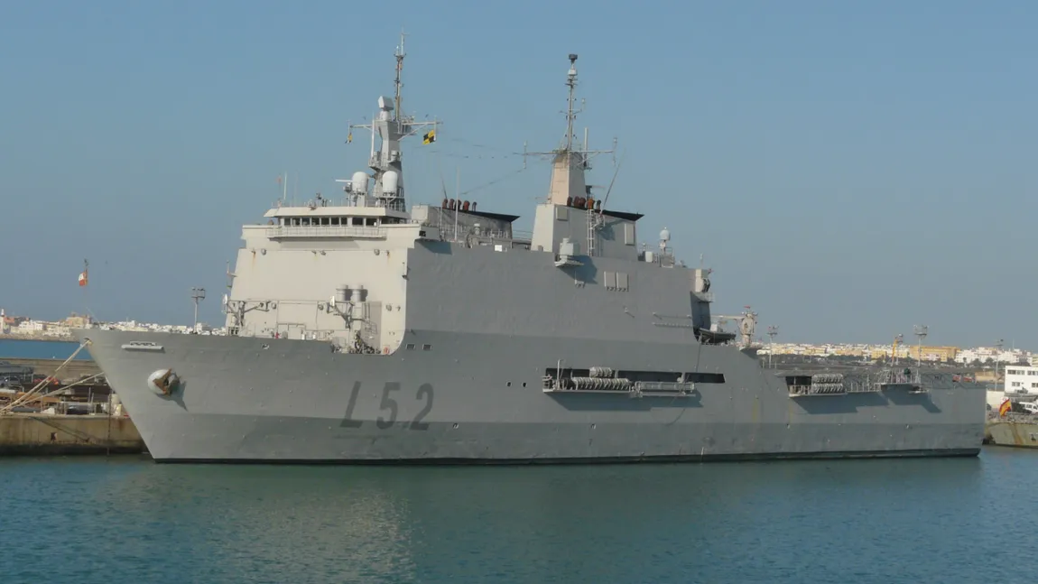 Spania trimite în România nava de asalt amfibiu „Castilla” cu 200 de infanteriști marini