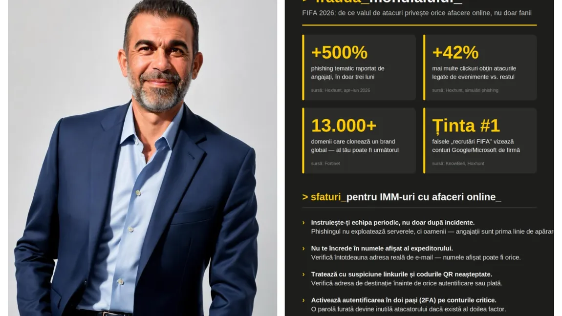 Cupa Mondială a fraudelor online: peste 13.000 de domenii cu temă FIFA și phishing în creștere cu aproape 500%