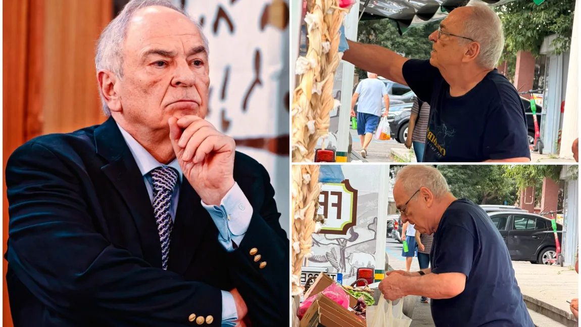 FOTO EXCLUSIV Gabriel Liiceanu, așa cum nu l-ai mai văzut niciodată! Cum arată filosoful român la 84 de ani, surprins în pantaloni scurți la o tarabă de legume