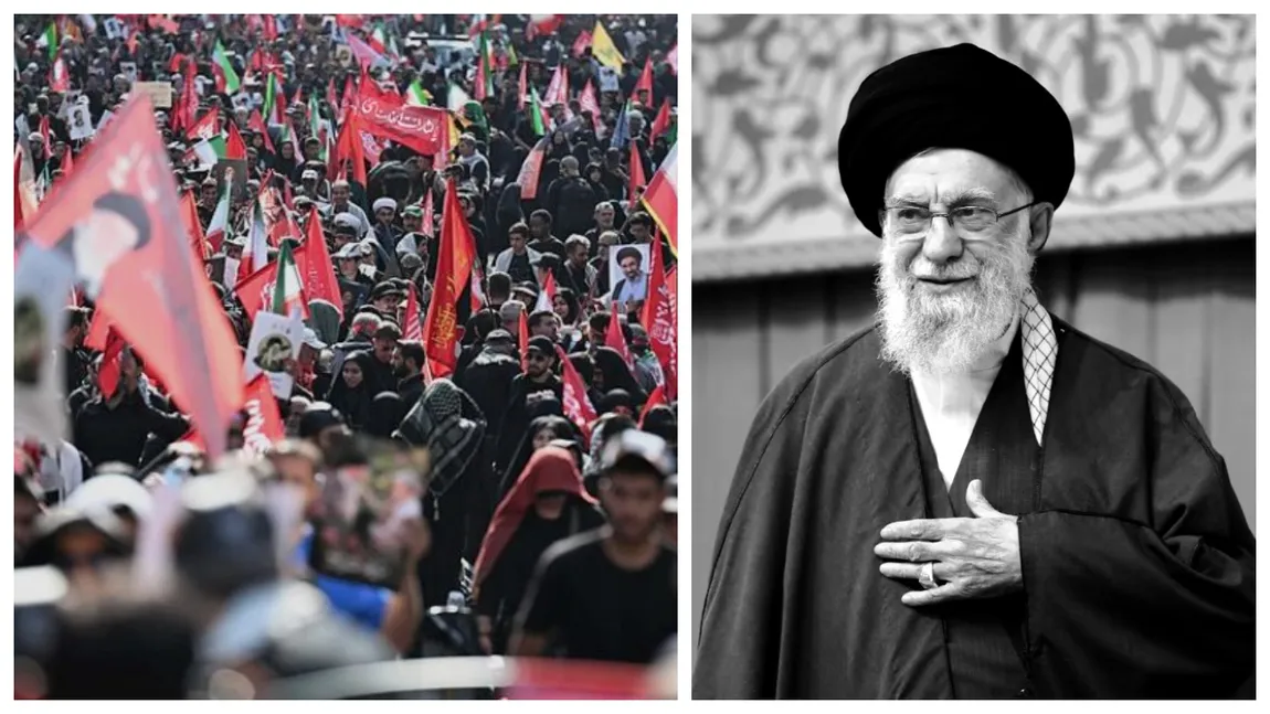 Funeraliile lui Ali Khamenei. Milioane de oameni în stradă la Teheran, lacrimi și amenințări adresate ”dușmanilor Iranului”. ”Toată lumea vorbeşte despre răzbunare”
