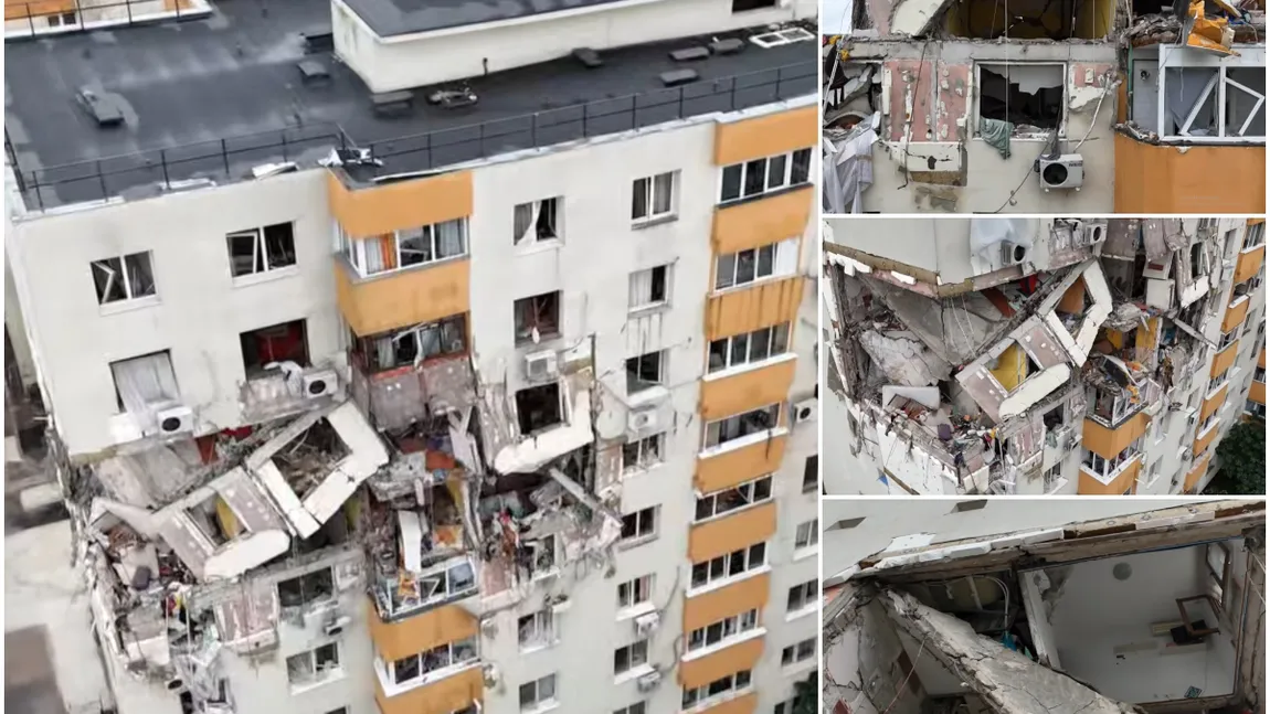 VIDEO Imagini din blocul din cartierul Rahova afectat de explozie. La 9 luni de la dezastrul care a luat trei vieți, constructorul se pregătește să înceapă lucrările de punere în siguranță a imobilului