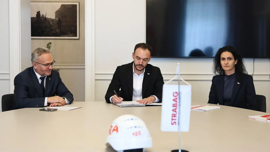 STRABAG semnează un contract în valoare de 23,3 milioane de lei pentru modernizarea DJ 595D din județul Timiș