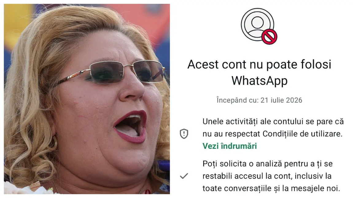 Șoșoacă tună și fulgeră după ce a primit interzis pe WhatsApp. ”Toate conturile oficiale ale S.O.S. România au fost închise! Este acțiune de servicii secrete!”