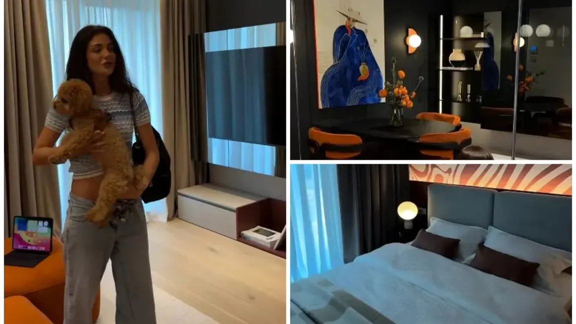 Andreea Bostănică, imagini spectaculoase cu apartamentul din București, pe care vrea să îl închirieze. L-a amenajat ca în Dubai