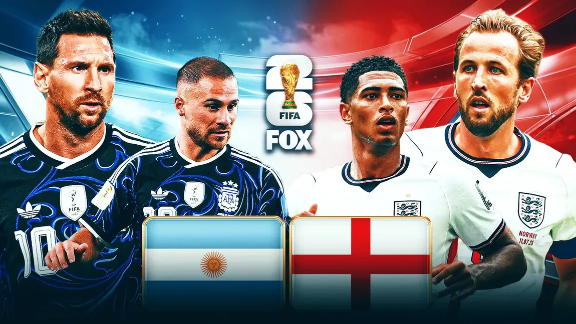 LIVE Antena 1 Anglia - Argentina ONLINE VIDEO la Cupa Mondială 2026. Rivalitate istorică, unde vezi meciul în direct la TV