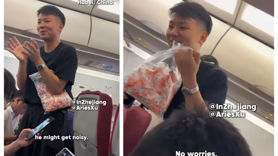 Gestul făcut de un tată care se temea că bebelușul lui va plânge în timpul zborului și va deranja tot avionul. Toată lumea a fost surprinsă