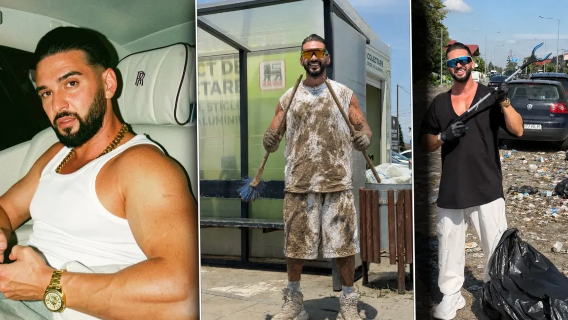 Dorian Popa, ironizat de internauți pentru apariția extravagantă din timpul muncii în folosul comunității: 