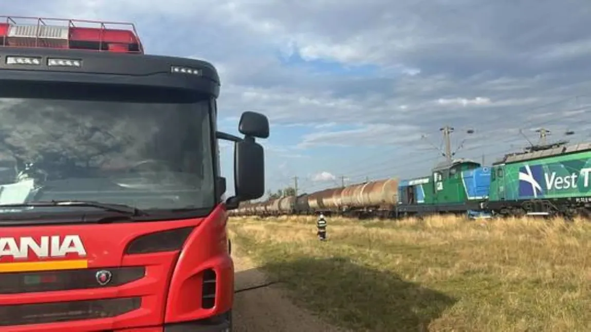Clipe de panică în Teleorman. Populaţia a fost evacuată după scurgeri la un tren cu 36 de vagoane încărcate cu motorină