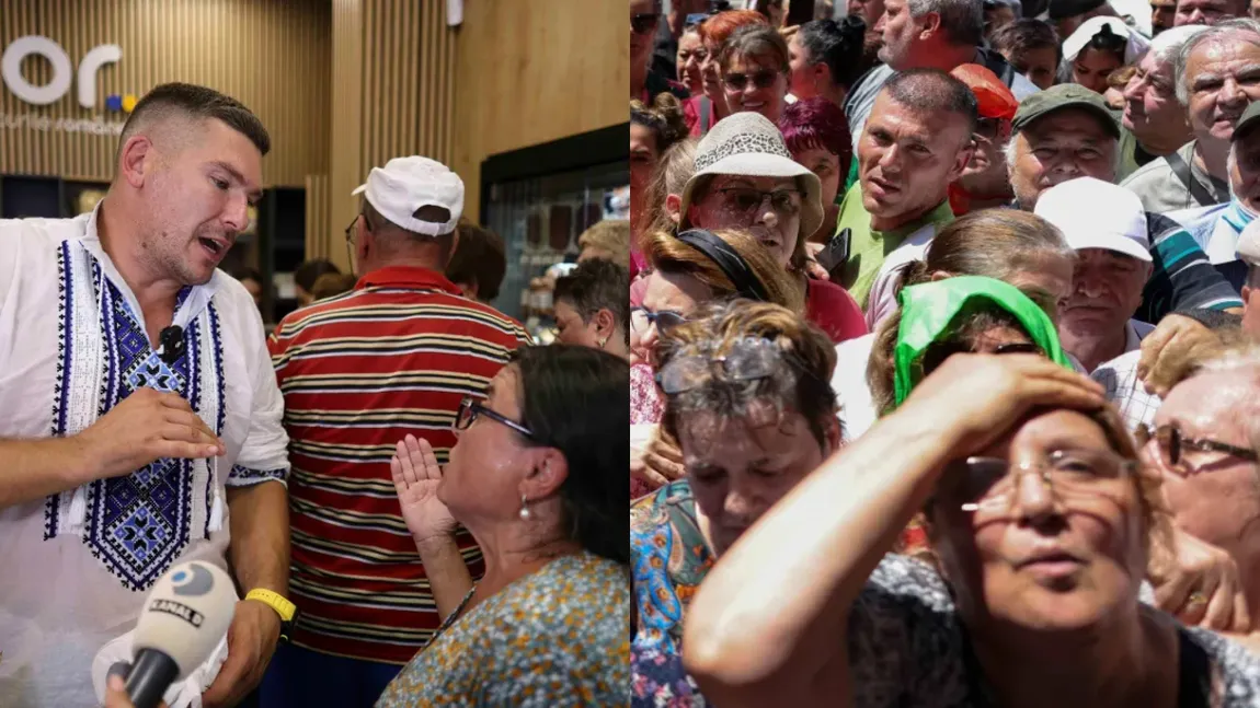 Prețuri exorbitante la magazinul lui Călin Donca la care se înghesuiau și se călcau în picioare pensionarii. Rachie la 640 de lei, zacuscă de vinete la 41 de lei, pui la 51 de lei kilogramul: „Prețuri pentru cei cu pensii speciale!” VIDEO