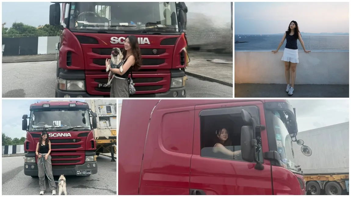 O tânără a renunțat la modă pentru a deveni șoferiță de camion. Câștigă 29.000 de dolari pe lună și e celebră pe internet