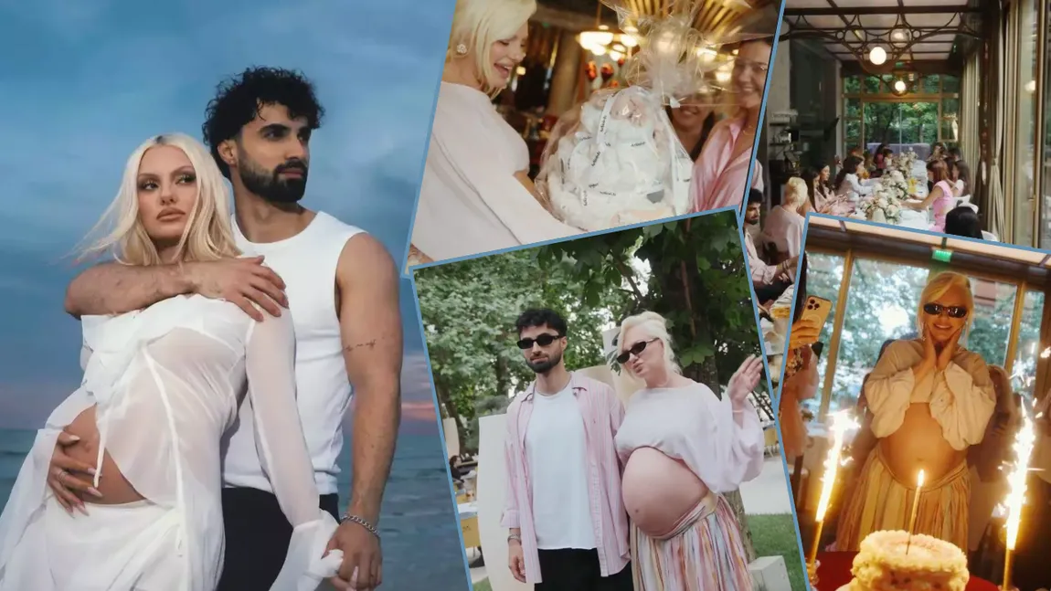 FOTO Alexandra Stan, surpriză emoționantă înainte să nască! Imagini de la baby shower-ul pregătit în secret
