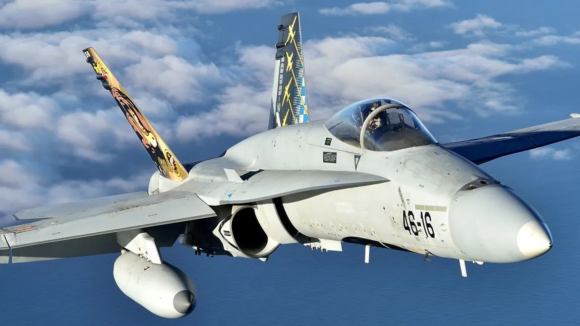 Alertă aeriană la granița României. Două F-18 spaniole, ridicate după detectarea unor ținte lângă Insula Șerpilor