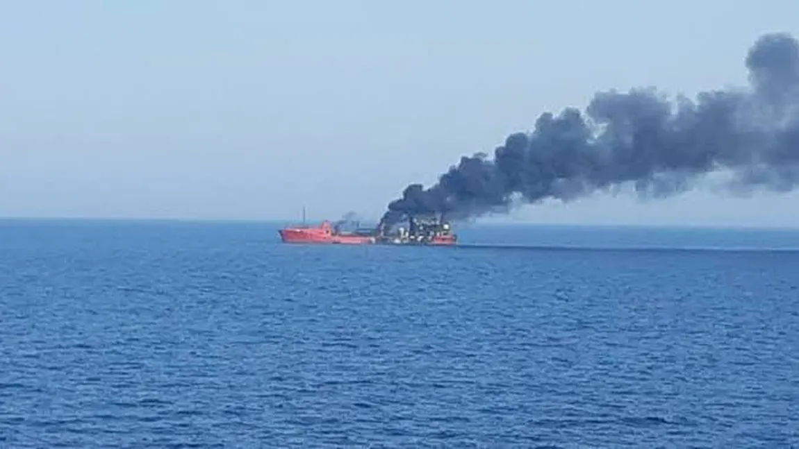 Atac al rușilor în Marea Neagră: cargou german și o altă navă lovite cu drone VIDEO