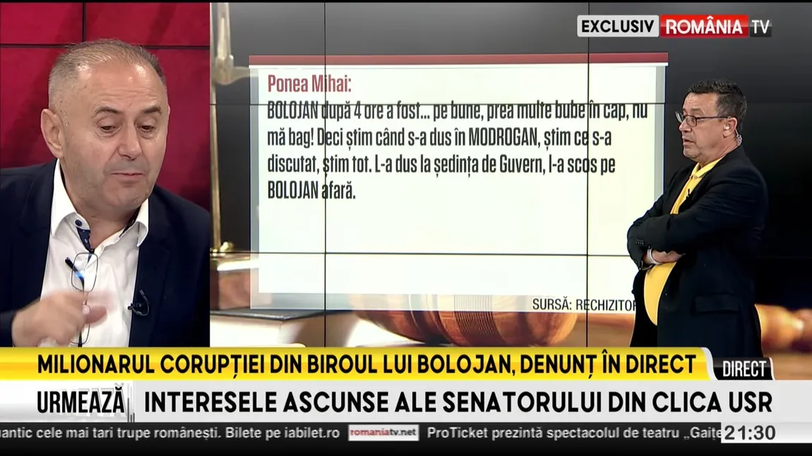 EXCLUSIV. Fănel Bogos s-a jurat în direct la Punctul Culminant că nu a dat şpagă: 
