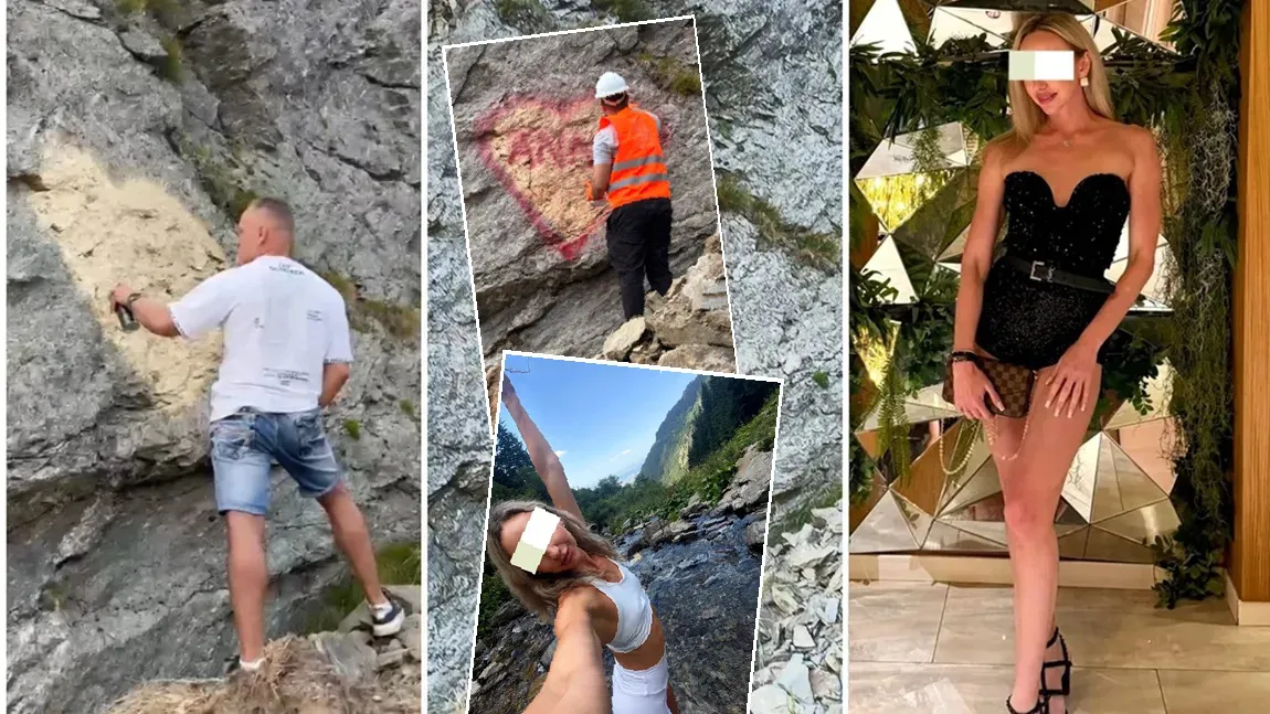 „Inima ANNA” a dispărut de pe Transfăgărășan! Gestul pensionarului îndrăgostit pentru amanta ucraineancă, șters de pe stâncă