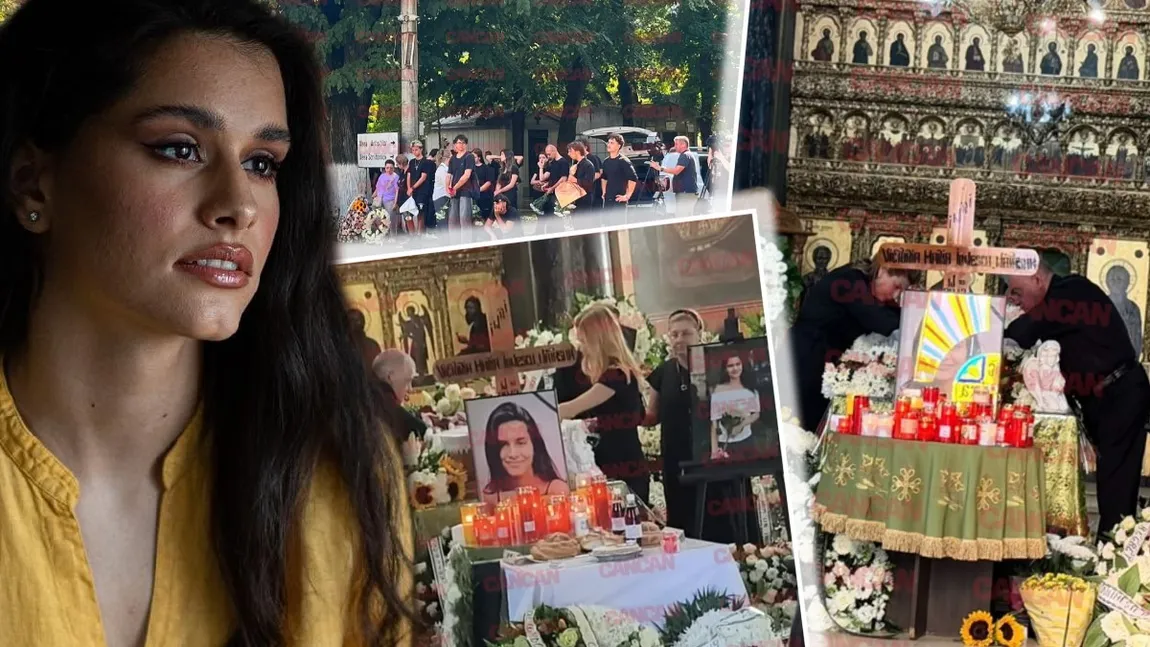 Durere nemărginită la înmormântarea Victoriei, fiica lui Cazimir Ionescu. Tânăra de 22 de ani, condusă pe ultimul drum de familie și prieteni FOTO