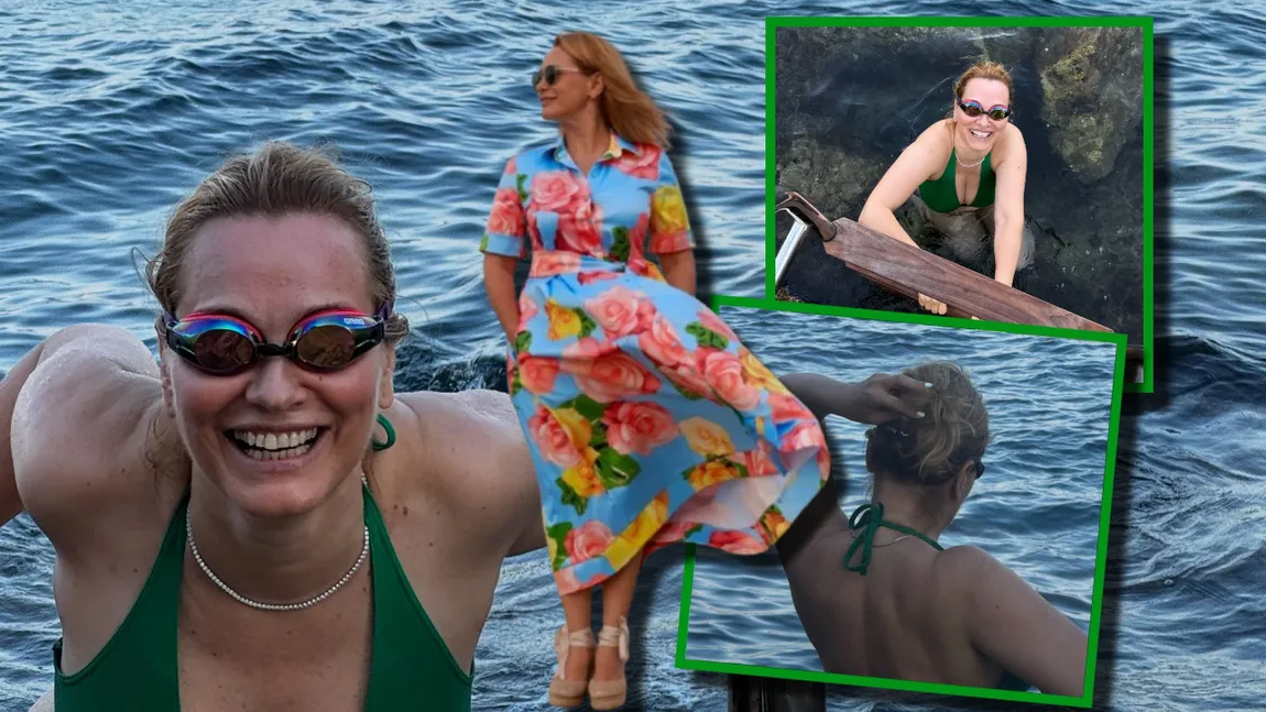 Cum arată Andreea Esca în costum de baie, la 53 de ani. Știrista a fost fotografiată de soțul ei: 