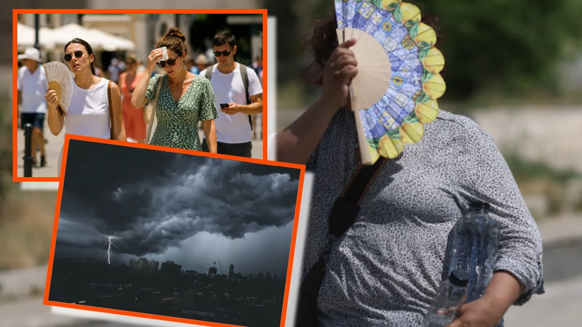 România rămâne sub focul caniculei. Alertele cod roșu și portocaliu de la ANM. Meteorologii avertizează că vin și furtuni