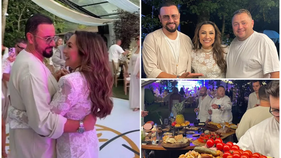 Lux, dar cu gust de copilărie! Cu ce delicii culinare și-au răsfățat Andra și Cătălin Măruță invitații la petrecere: 
