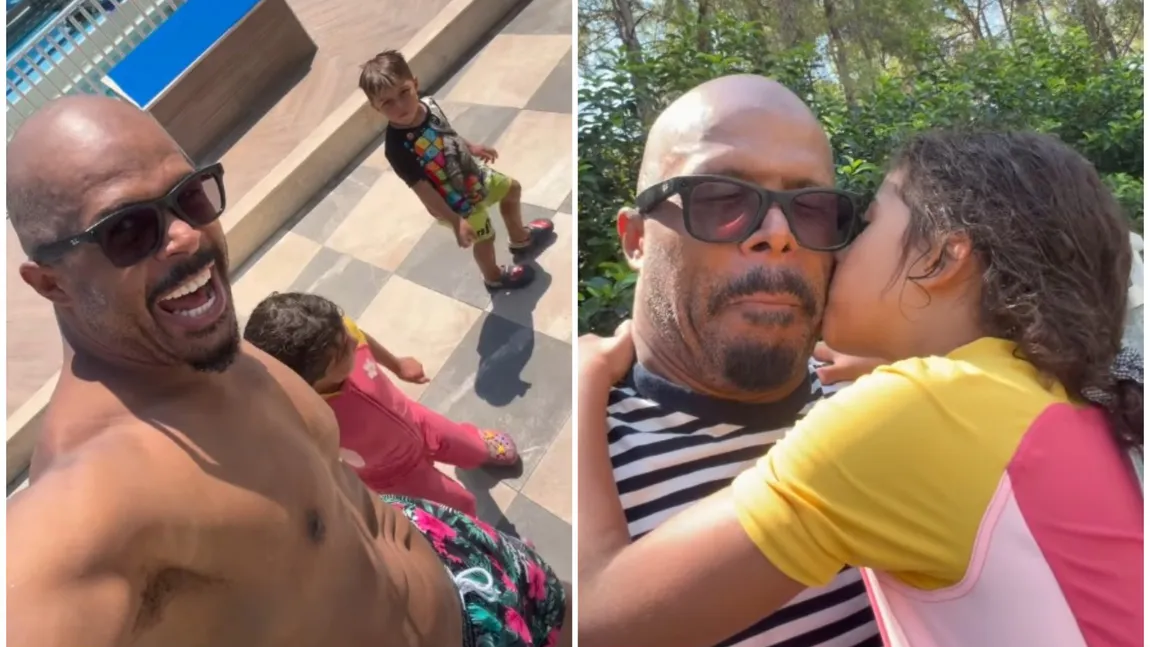Cabral a plecat în vacanță cu cei doi copii. Primele imagini: 