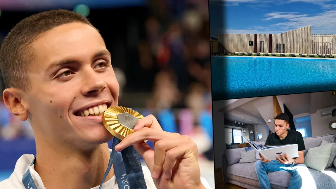 Casa lui David Popovici are piscina semiolimpică la scară. Declarațiile făcute de sportiv la întoarcerea în România