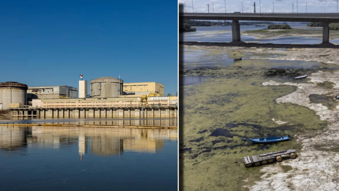 Nivelul Dunării scade cu 2-3 centimetri pe zi. Centrala de la Cernavodă mai poate funcționa doar câteva zile în aceste condiții