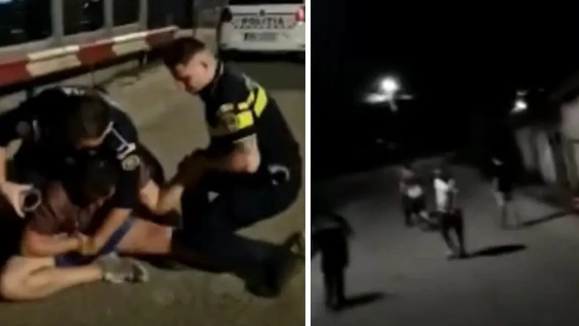 VIDEO Scene de film într-un bar din Bacău! Polițiștii au tras focuri de armă după ce au fost atacați