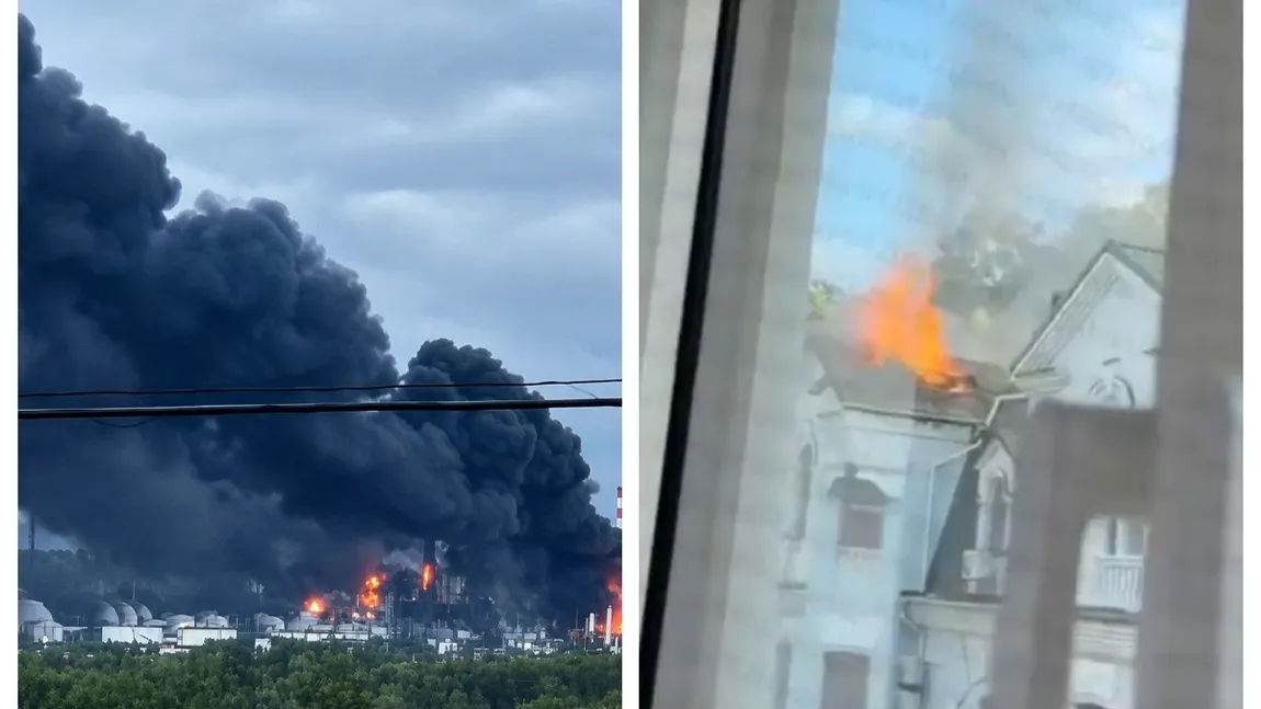 Alertă aeriană declanșată la Kiev: O școală, un bloc, dar și mai multe depozite au fost bombardate VIDEO