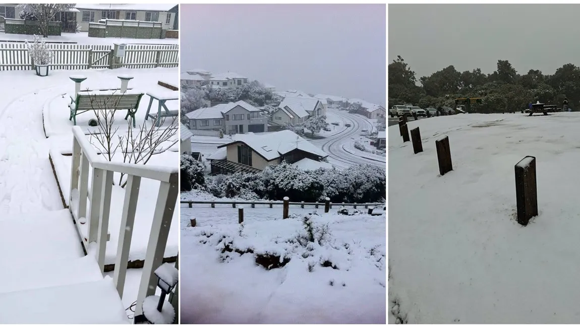 Ninge ca-n povești în capitală, la început de august! Zăpadă după 15 ani, oamenii schiază pe străzi VIDEO