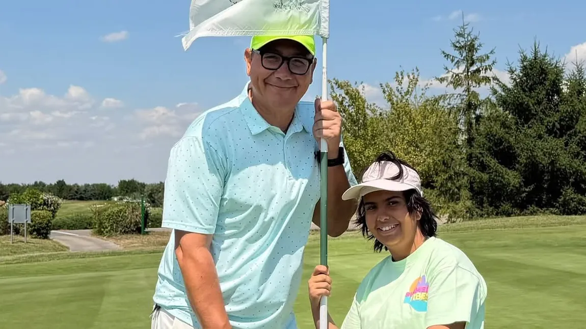Victor Ponta a petrecut de Sfânta Maria alături de fiica lui cea mică pe terenul de golf: „Să ne trăiască toate Măriile!”