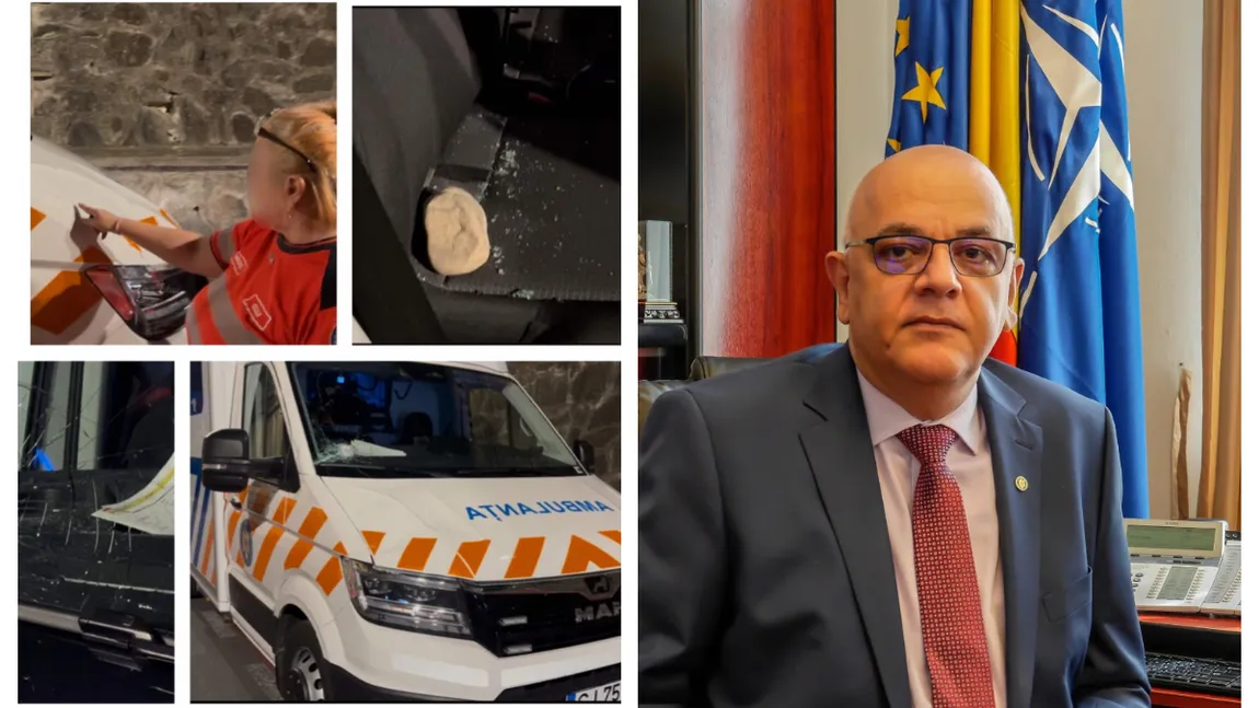 Ambulanță atacată cu pietre și topoare de sătenii care credeau că fură copii. Raed Arafat reacționează dur: ”Violența împotriva salvatorilor este inacceptabilă”