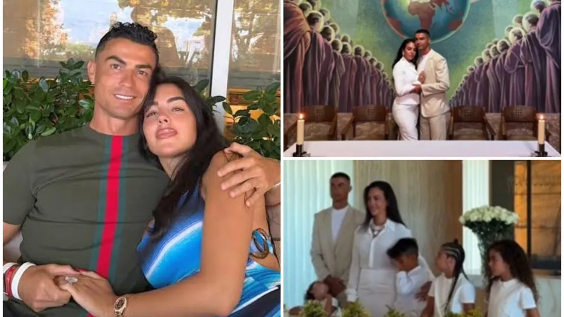 Primele imagini de la nunta lui Cristiano Ronaldo cu Georgina Rodriguez. Cei doi au semnat un contract prenupțial înainte de eveniment