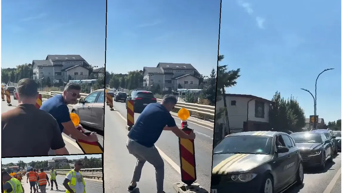 Scandal în Berceni. Primarul a blocat lucrările la podul peste A0 și a mutat balizele: „Luni mă găsiți spânzurat și pe mine și pe băieți de pod” VIDEO
