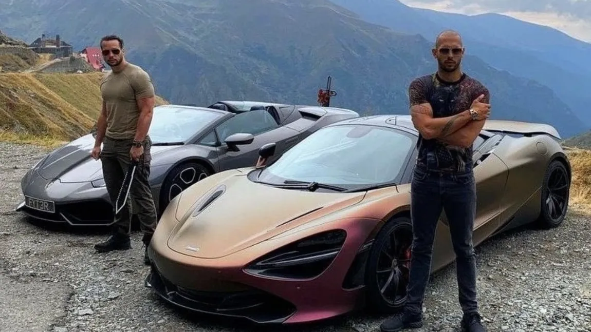 Frații Tate închiriau mașini de lux pentru a părea „super-bogați”, susține avocatul lor: „Modelul lor de afaceri depinde de atenția online. Pe scurt, ei joacă un rol”
