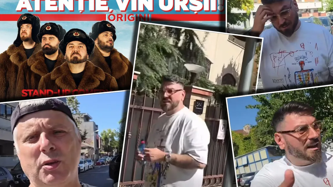 VIDEO! Micutzu și Marian Ceaușescu s-au jucat de-a borfașii pe stradă! Încercarea penibilă de a-și promova show-urile de stand-up cu ajutorul protestatarului rătăcitor care urlă pe stradă la oameni