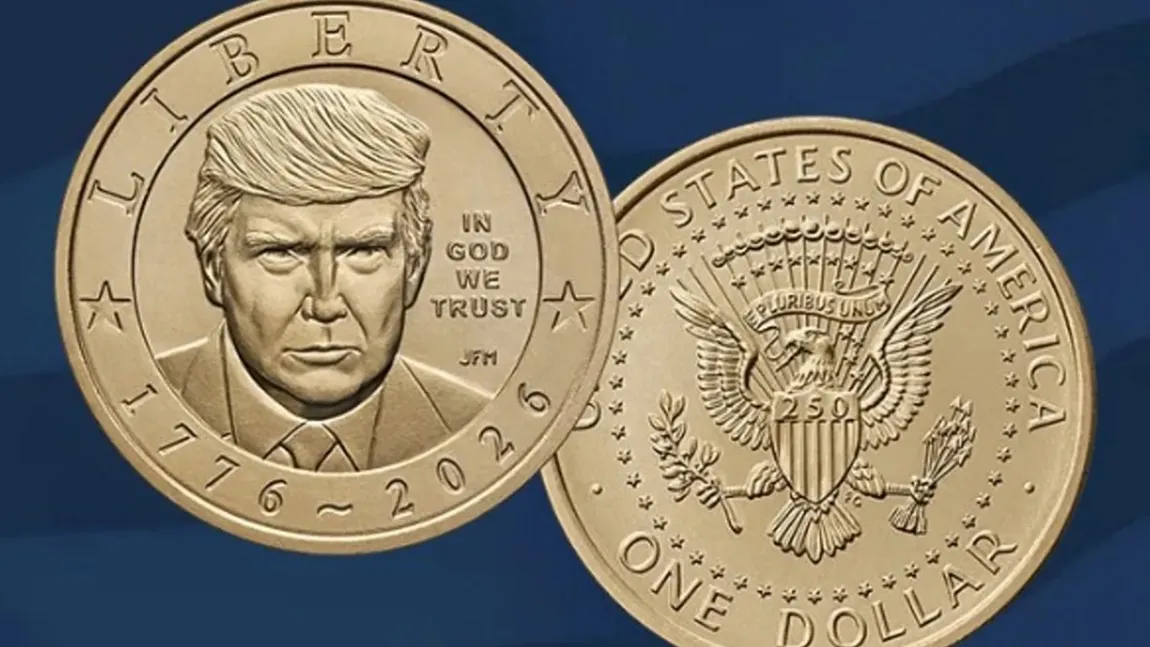 Trump, primul președinte american în exercițiu care apare pe o monedă! Chipul său a fost deja lansat pe ”dolarul de aur”
