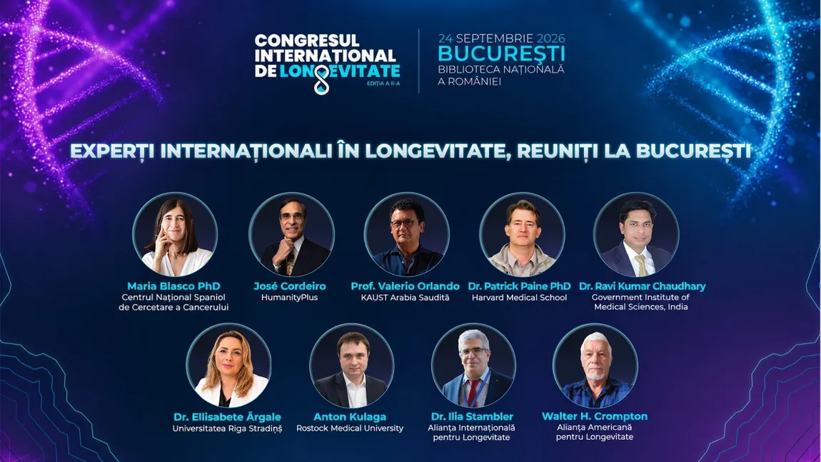 România devine centrul mondial al cercetării. Congresul Internațional de Longevitate se ține la București