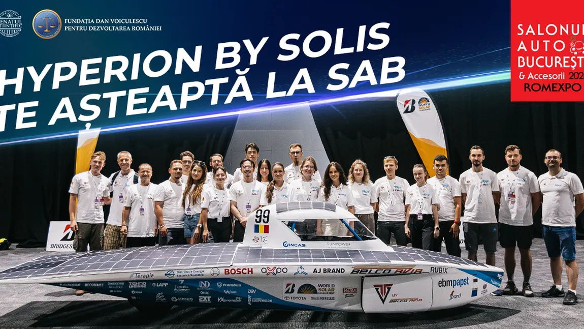 Hyperion, prima mașina solară construită de studenți români ajunge la SAB 2026