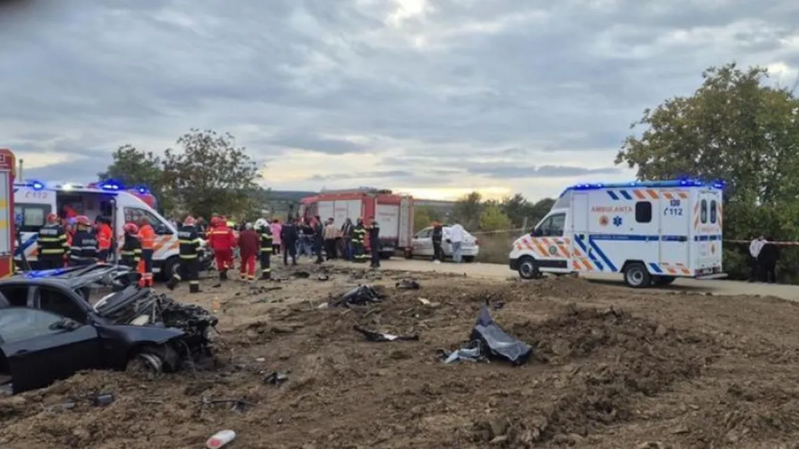 Accident grav în județul Iași. Doi copii şi un adult au murit după ce un autoturism şi un camion s-au ciocnit violent. Alte două persoane au fost rănite