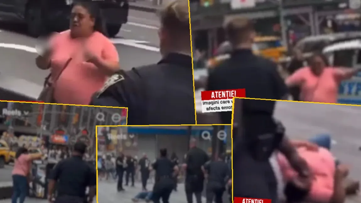 Atac sângeros în Times Square din New York. A înjunghiat la întâmplare două persoane, una a murit. Apoi a încercat să-i atace și pe polițiști și a fost împușcată: „Vă omor pe amândoi” VIDEO
