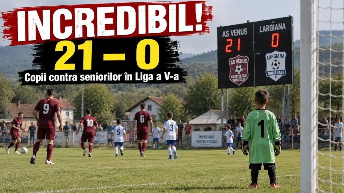 Şocant: un portar de 10 ani și o fetiță din clasa a VI-a au jucat în Liga 5 Sălaj. Scorul a fost 21-0!