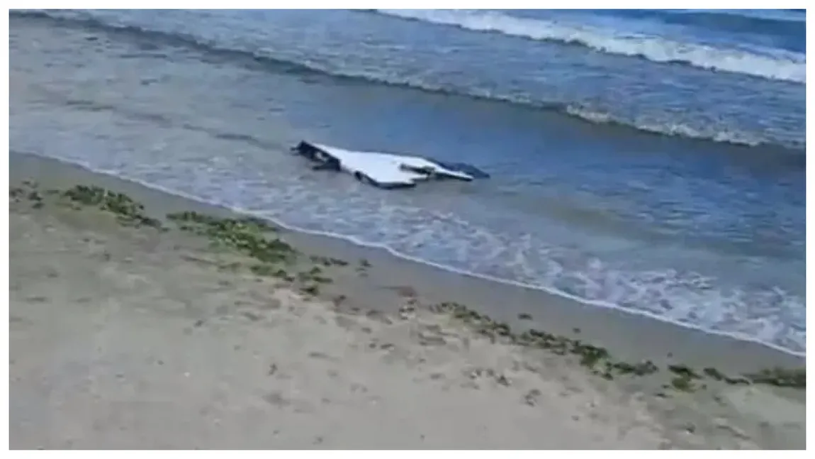 Dronă găsită joi pe o plajă din Corbu. Turiștii care se plimbau în zonă au alertat autoritățile